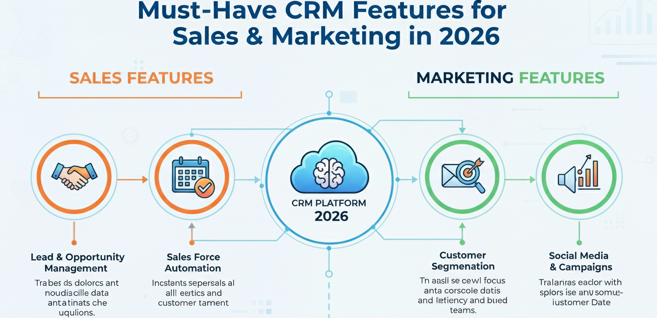 Must-Have CRM Features for Sales & Marketing in 2026
