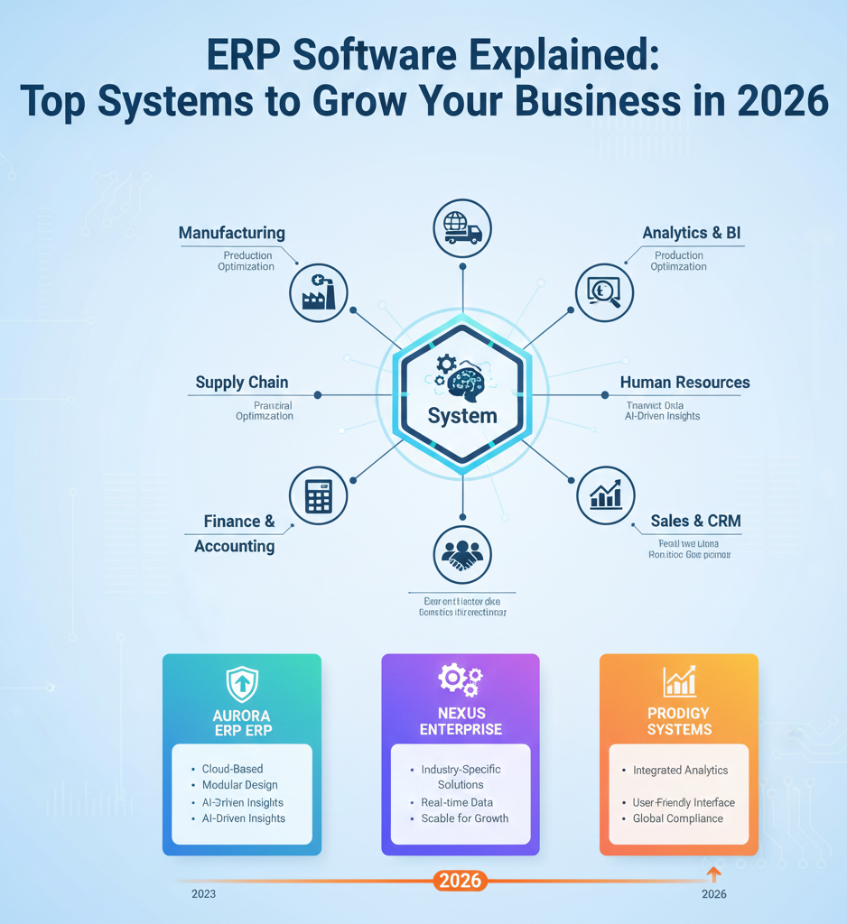 ERP Software Explained: Top Systems to Grow Your Business in 2026